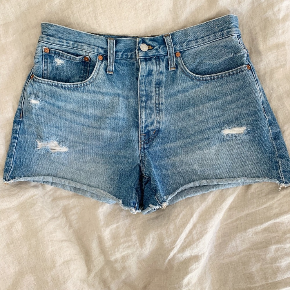Madewell Curvy Relaxed Denim Shorts